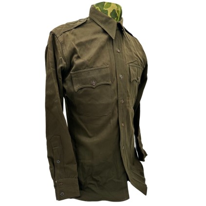 Chemise pour officier US "Chocolat" originale