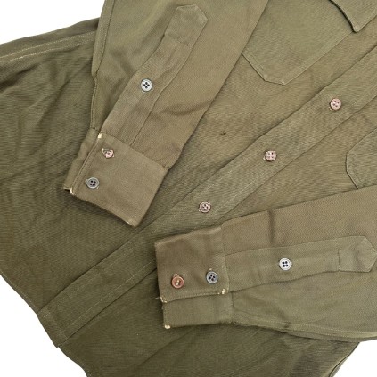 Chemise pour officier US "Chocolat" originale