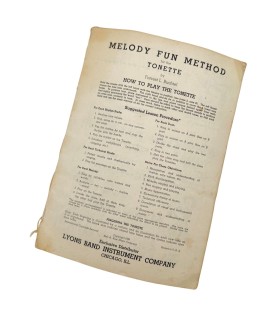 Livret Tonette flûte WWII