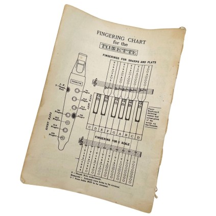 Fingering CHART for the Tonette (livret flûte)