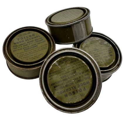 Boîte Originale de Wood Alcohol WWII US