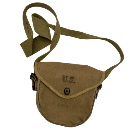 Porte Chargeur Tambour 50 Coups Thompson M1921/M1928 – Fabrication Boyle (États-Unis) avec Sangle de Transport