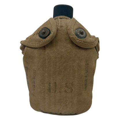 Gourde et Housse Nominative US Army – MICHAEL. A. CROSS. – Bidon S.M. CO 1945