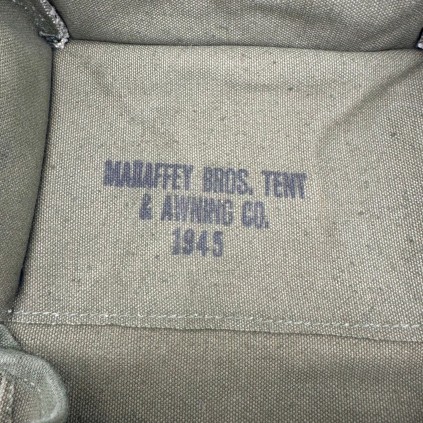Musette General Purpose (GP) Américaine Originale 1945 – MANAFFEY BROS. TENT & AWNING CO.