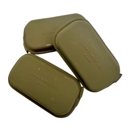 Reproduction Fidèle Boîte Pansement Individuel CARLISLE Plastique OD WWII