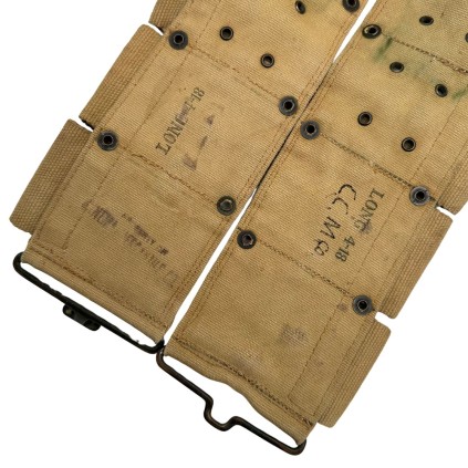 Ceinturon Cartouchière M-1910 US Army pour Springfield – Daté 1918 (Utilisation WWII)