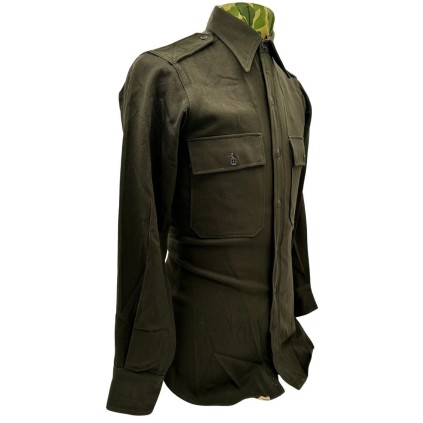 Chemise d'Officier US Army "Chocolat" (OD 51) Originale Seconde Guerre Mondiale