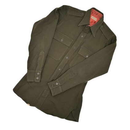 Chemise d'Officier US Army "Chocolat" (OD 51) Originale Seconde Guerre Mondiale