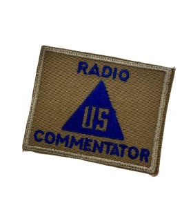 Insigne de Commentateur Radio (Radio Commentator) Original WWII – Personnel Non-Combattant US Army