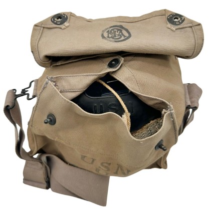 Masque à Gaz US Navy (USN) MX IV Original WWII – MSA – Daté Mars 1945