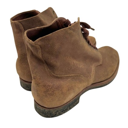 Brodequins de Service US Navy Taille 14D – Semelle RAW CORD – Datés 31 Décembre 1947