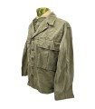 Veste de Combat HBT (Herringbone Twill) US Army Originale WWII – Boutons Plastique – Datée 1943