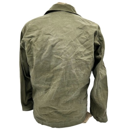 Veste de Combat HBT (Herringbone Twill) US Army Originale WWII – Boutons Plastique – Datée 1943