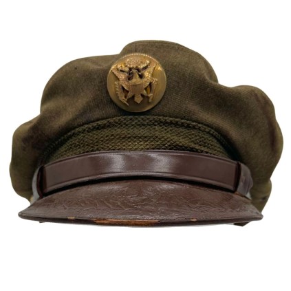Casquette de Service Troupe USAAF – Modèle Crusher – Original WWII