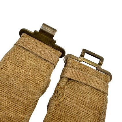 Ceinturon Pattern 37 (P-37) Britannique Original WWII – Taille LARGE – Daté 1943