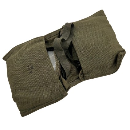 Pochette en Toile Originale Wehrmacht – Contenant Quatre Paires de Lunettes de Protection