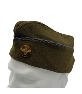 Calot de Service (Garrison Cap) US Army Air Force "Chocolat" – Piping Bleu/Orange – Taille 7 US