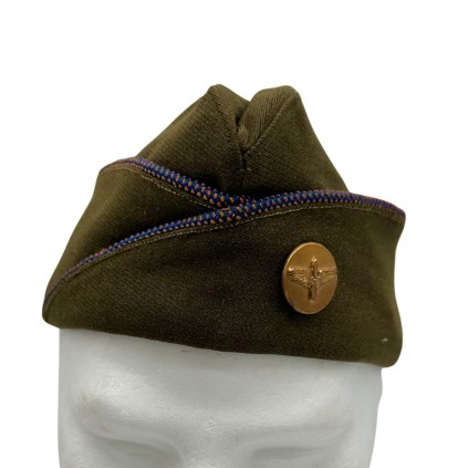Calot de Service (Garrison Cap) US Army Air Force "Chocolat" – Piping Bleu/Orange – Taille 7 US