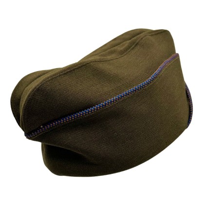 Calot de Service (Garrison Cap) US Army Air Force "Chocolat" – Piping Bleu/Orange – Taille 7 US