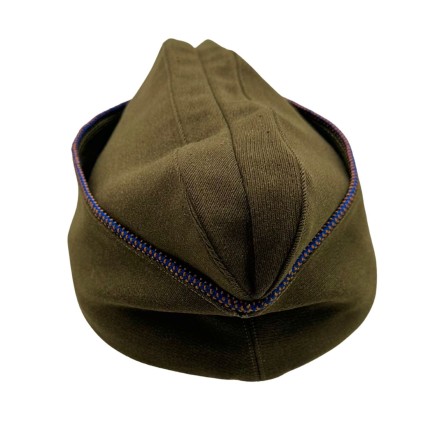 Calot de Service (Garrison Cap) US Army Air Force "Chocolat" – Piping Bleu/Orange – Taille 7 US