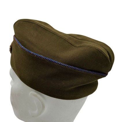 Calot de Service (Garrison Cap) US Army Air Force "Chocolat" – Piping Bleu/Orange – Taille 7 US