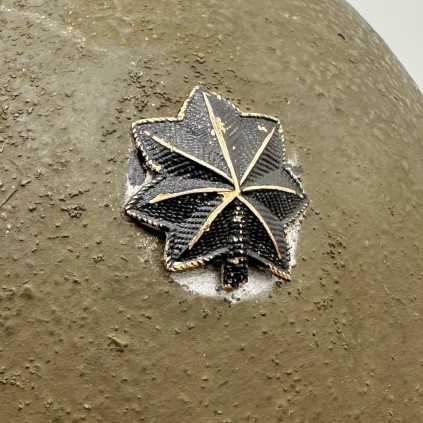 Coque de Casque USM1 Originale WWII – Pattes Mobiles – Grade Major Soudé – Jugulaire Tissu T1