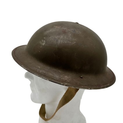 Casque Canadien Mk II Standard Original WWII – Fabrication CL/C 1942 – Coiffe Caoutchoutée