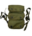 Porte-Grenades 3 Compartiments US Army Original WWII – TULSA CANVAS PRODUCTS CO 1945 – Toile OD7