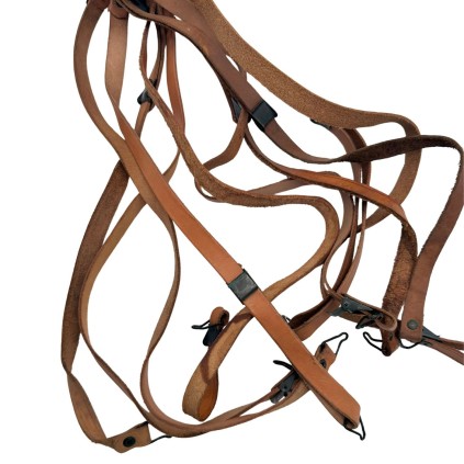 Jugulaire en Cuir (Chinstrap) pour Casque US M1 – Réglementaire Post-Seconde Guerre Mondiale