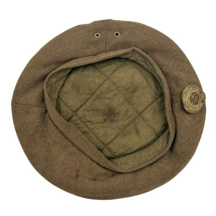 Béret Britannique Royal Engineers (Corps of Royal Engineers) Original WWII – Infanterie Mécanisée – Daté 1944