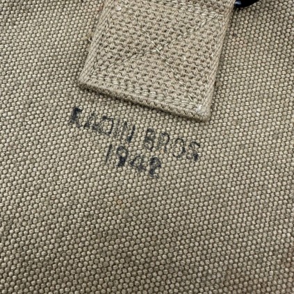 Housse de Pelle (Carrier) pour Modèle M-1910 (Manche en T) – Fabrication KADIN BROS – Datée 1942