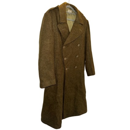 Manteau de Service (Overcoat) US Army Original WWII – Fabricant P.L.S. Clothing – Daté 19 novembre 1942