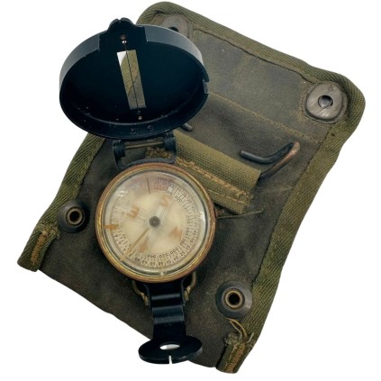 Boussole Militaire US Army WWII (2e Type) – Fabrication SUPERIOR MAGNETO CORP – Datée Mai 1945