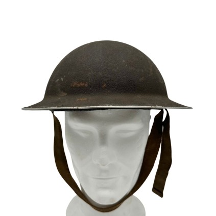Casque Britannique Mk II Original WWII – Royal Corps of Signals – Double Marquage Tactique Bleu/Blanc