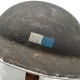 Casque Britannique Mk II Original WWII – Royal Corps of Signals – Double Marquage Tactique Bleu/Blanc