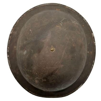 Casque Britannique Mk II Original WWII – Royal Corps of Signals – Double Marquage Tactique Bleu/Blanc