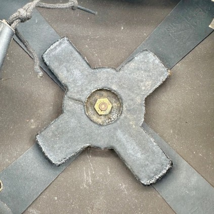 Casque Britannique Mk II Original WWII – Royal Corps of Signals – Double Marquage Tactique Bleu/Blanc