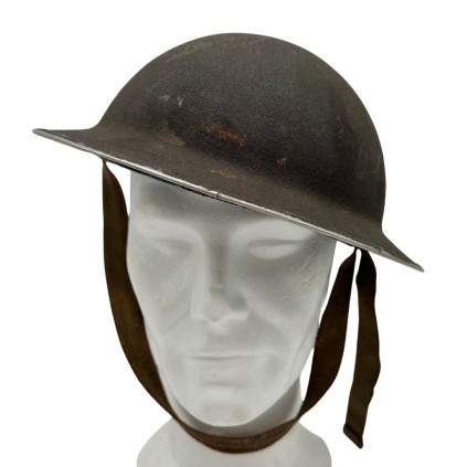 Casque Britannique Mk II Original WWII – Royal Corps of Signals – Double Marquage Tactique Bleu/Blanc