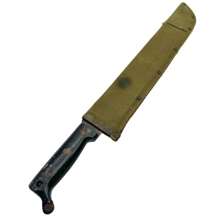 Machette Réglementaire US Army Originale WWII – Fabricant TRUETEMPER – Datée 1944 – Avec Fourreau 1945
