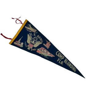 Fanion Commémoratif US Army – Camp Blanding, Floride (FLA) – Période Seconde Guerre Mondiale