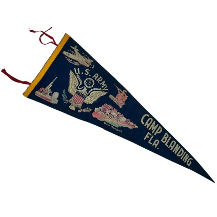 Fanion Commémoratif US Army – Camp Blanding, Floride (FLA) – Période Seconde Guerre Mondiale