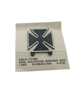 Insigne d'Adresse au Tir (Marksmanship Badge) Marksman US Army Original WWII