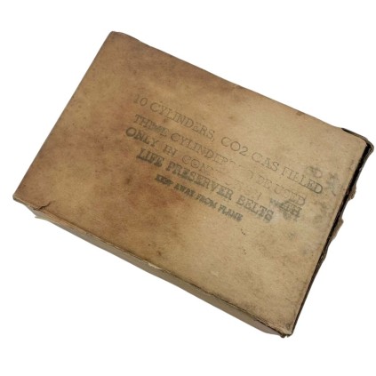 Cartouche de Gaz CO2 Originale pour bouée ou gilet de sauvetage - Seconde Guerre Mondiale (WW2)