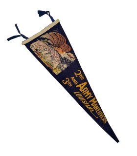 Fanion Commémoratif US Army – 2nd & 3rd Army Maneuvers (Louisiane) – Période 1941 (WWII Précoce)