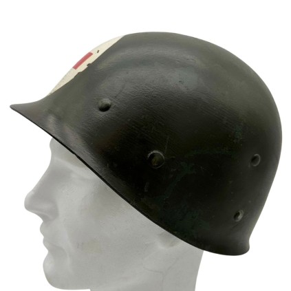 Liner de Casque M-1 US Army Original WWII – Fabricant FIRESTONE – Daté 1943 – Marquage Medic