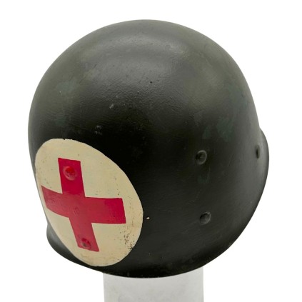 Liner de Casque M-1 US Army Original WWII – Fabricant FIRESTONE – Daté 1943 – Marquage Medic