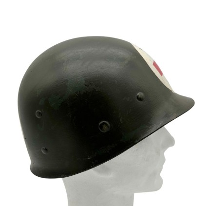 Liner de Casque M-1 US Army Original WWII – Fabricant FIRESTONE – Daté 1943 – Marquage Medic