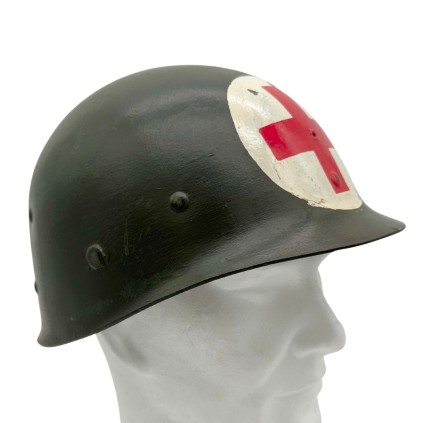 Liner de Casque M-1 US Army Original WWII – Fabricant FIRESTONE – Daté 1943 – Marquage Medic