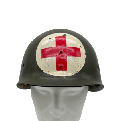 Liner de Casque M-1 US Army Original WWII – Fabricant FIRESTONE – Daté 1943 – Marquage Medic