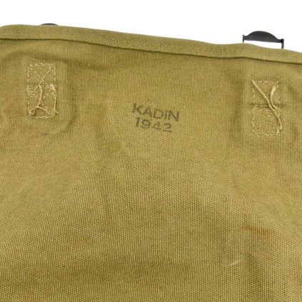 Musette (Field Bag) Modèle M-1936 US Army Original WWII – Fabricant KADIN – Datée 1942